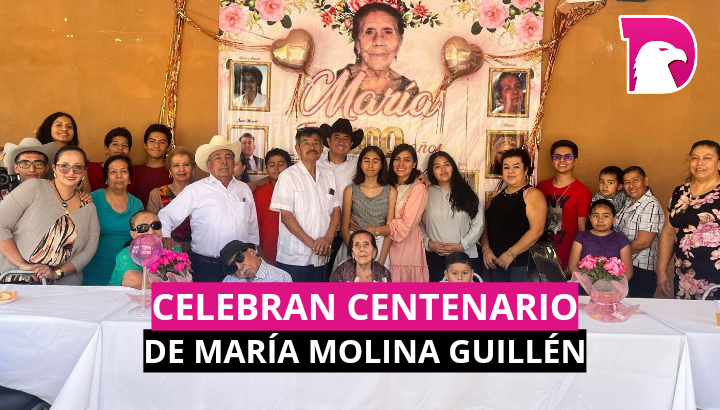  Celebran centenario de María Molina Guillén