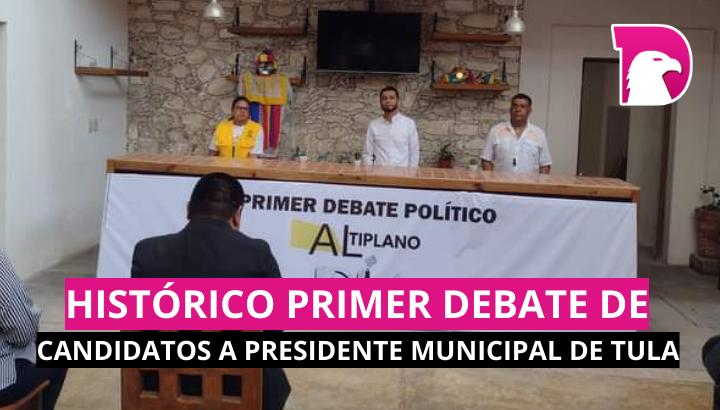  Histórico primer debate de candidatos a Presidente Municipal en Tula