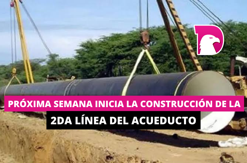 Próxima semana inicia construcción de 2da línea del acueducto