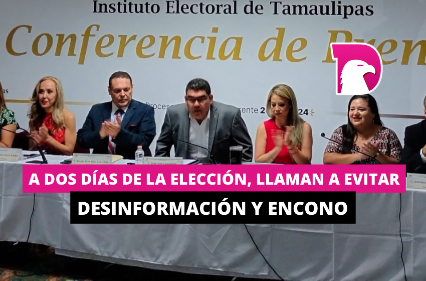  A 2 días de la elección, llaman a evitar desinformación y encono