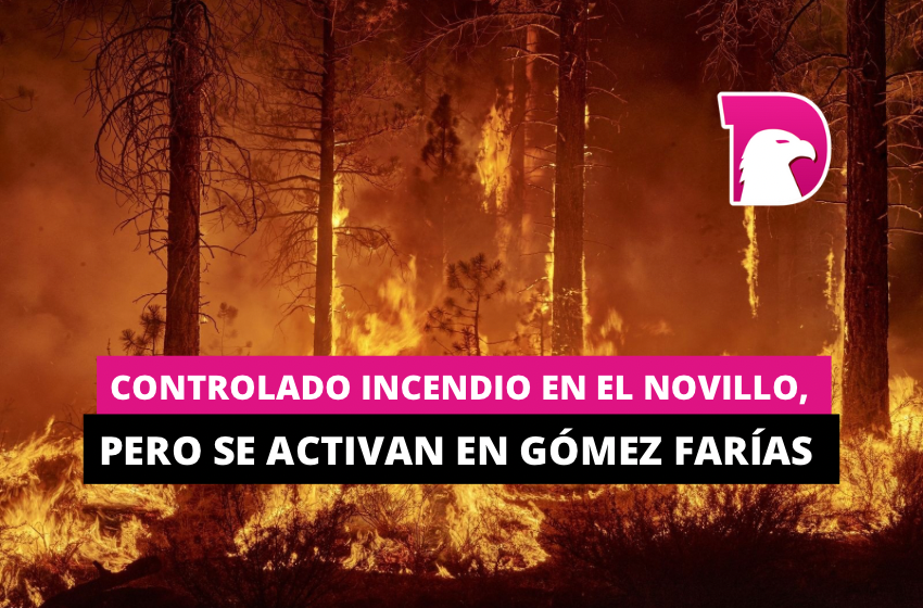  Controlado incendio en El Novillo, pero se activan en Gómez Farías