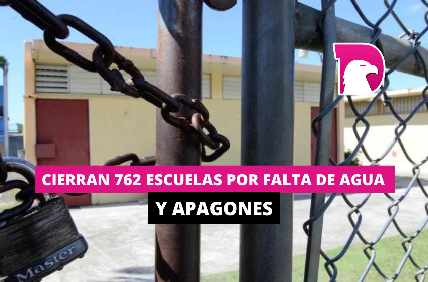  Cierran 762 escuelas por falta de agua y apagones