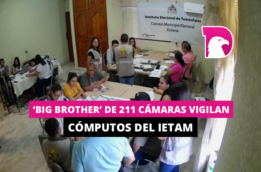  ‘Big Brother’ de 211 cámaras vigilan cómputos del Ietam