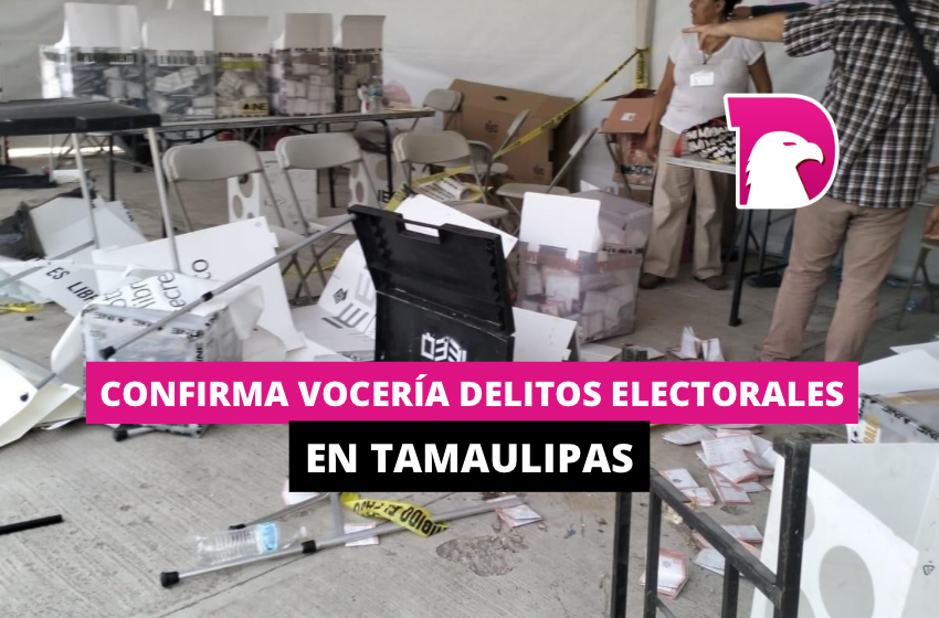  Confirma vocería delitos electorales en Tamaulipas