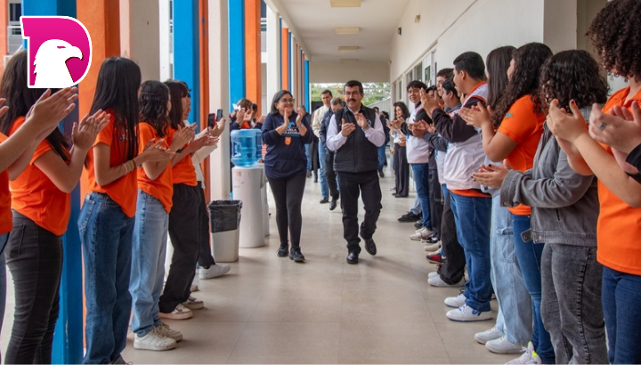  Dámaso Anaya da mensaje de bienvenida al ciclo escolar de la UAT Primavera 2024