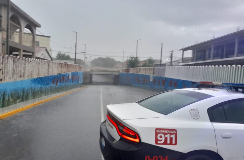  Reynosa bloquea acceso a calles inundadas para evitar tragedias