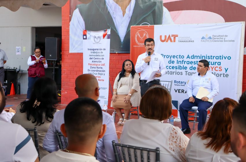  Dotará la UAT de espacios accesibles para la educación inclusiva en el Campus Tampico