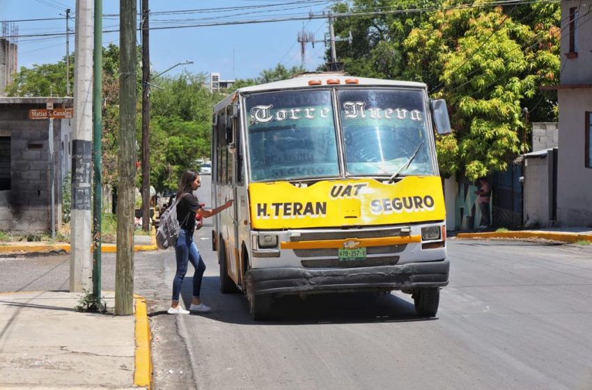  El transporte público debe conducirse desde la Seduma