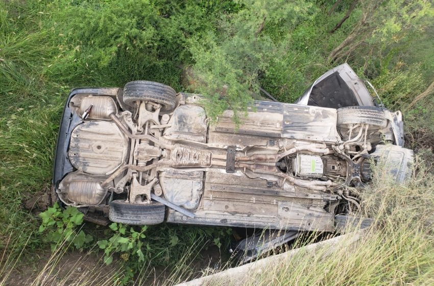  Volcadura en la carretera Tula-Ocampo deja un herido