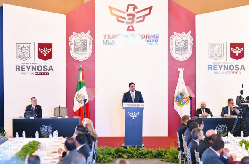  Con Carlos Peña Reynosa se transforma, presenta su 3er Informe de Gobierno