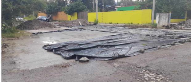  Se bachea con concreto hidráulico la calle Blas Uvalle