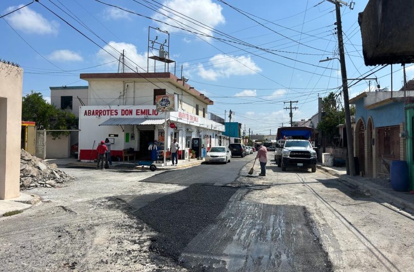  Con el Gobierno de Reynosa, todos los días se pavimentan calles en Reynosa