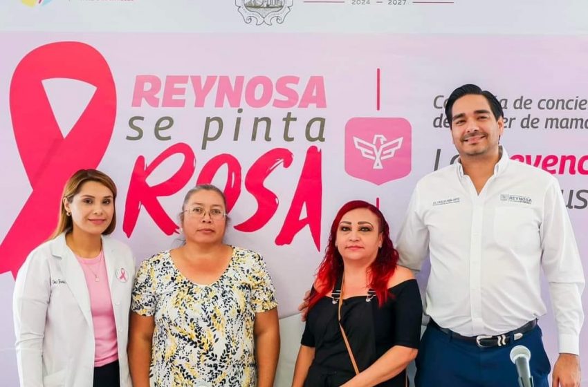  De guinda a rosa: Reynosa ayuda a las mujeres a vencer el cáncer de mama