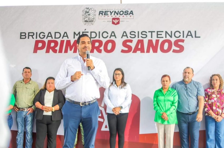  Presidió Alcalde Carlos Peña Ortiz Brigada Médica “Primero Sanos”