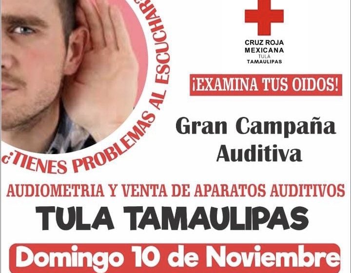  Cruz Roja realizará campaña auditiva en Tula