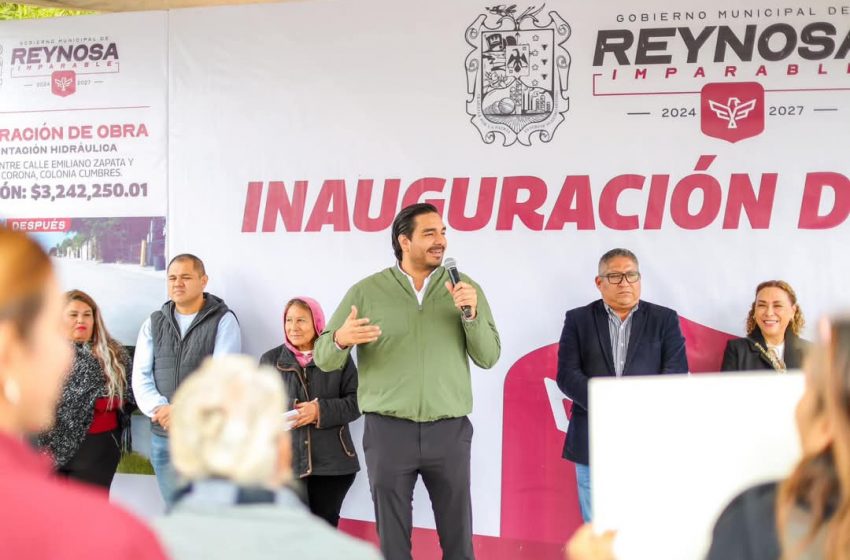  Inauguraron vecinos de Las Cumbres y Carlos Peña Ortiz nueva pavimentación