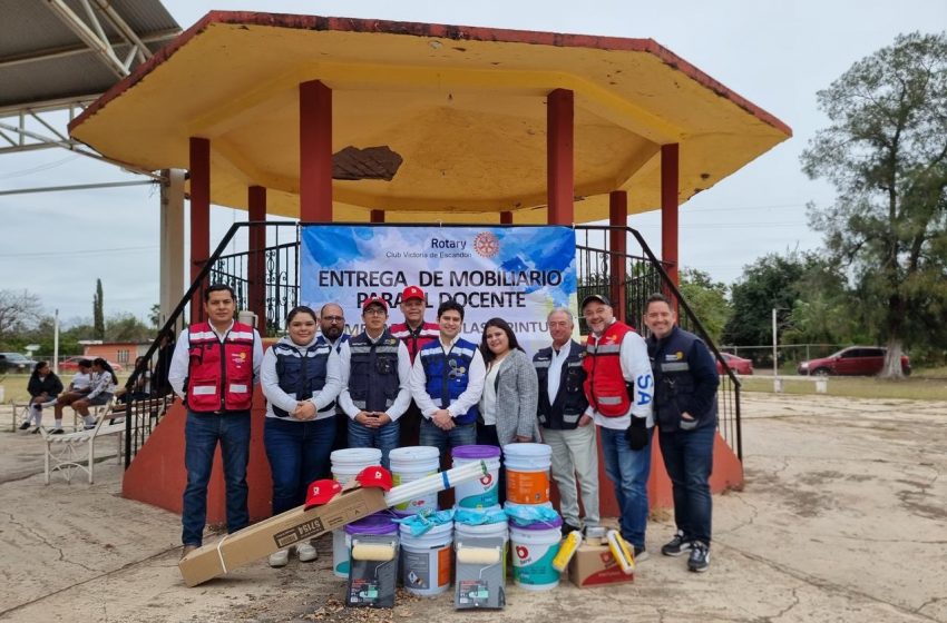  Regalan materiales para embellecedor escuelas de Güémez