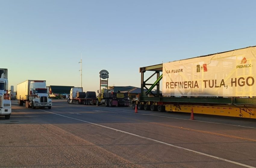  Bloqueado el Libramiento Manuel-González-Zaragoza por traslado de módulos