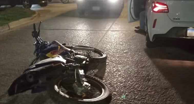  Otra vez un motociclista accidentado