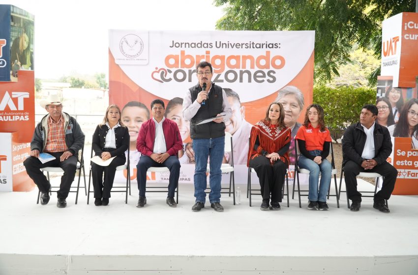  Rector de la UAT inaugura las jornadas “Abrigando Corazones”