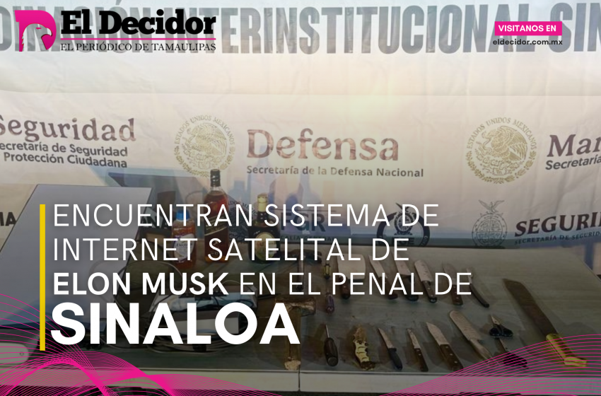  Encuentran sistema de internet satelital de ELON MUSK en el penal de Sinaloa