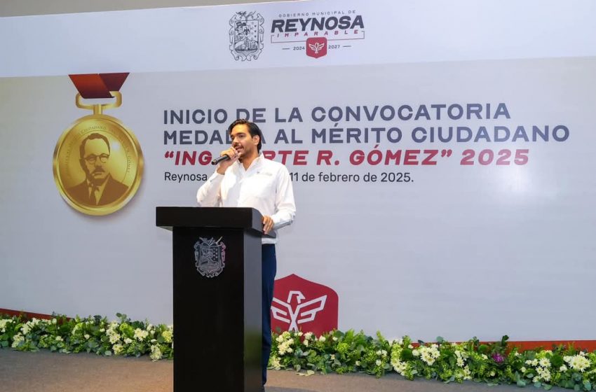  Presentó Carlos Peña convocatoria medalla al Mérito Ciudadano “Ing. Marte R. Gómez” 2025