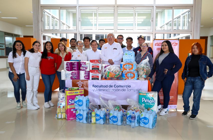  Envía la UAT víveres en apoyo a damnificados de Reynosa