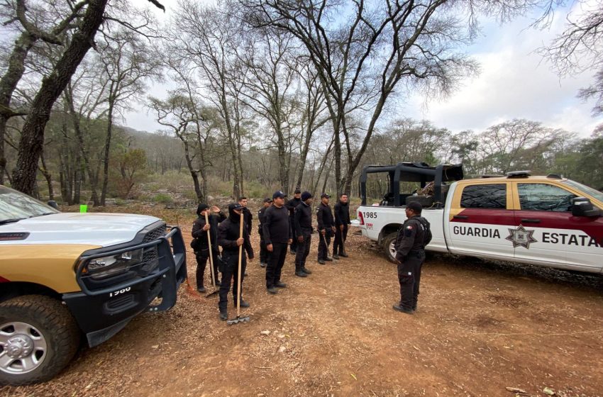 A través del Plan Tamaulipas se suma Guardia Estatal al combate del incendio forestal en la Biósfera El Cielo