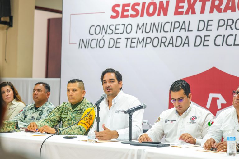  Presidió Carlos Peña Ortiz Sesión Extraordinaria del Consejo Municipal de Protección Civil