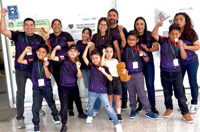 Niños de Ciudad Victoria ganan oro en el Torneo Mexicano de Robótica