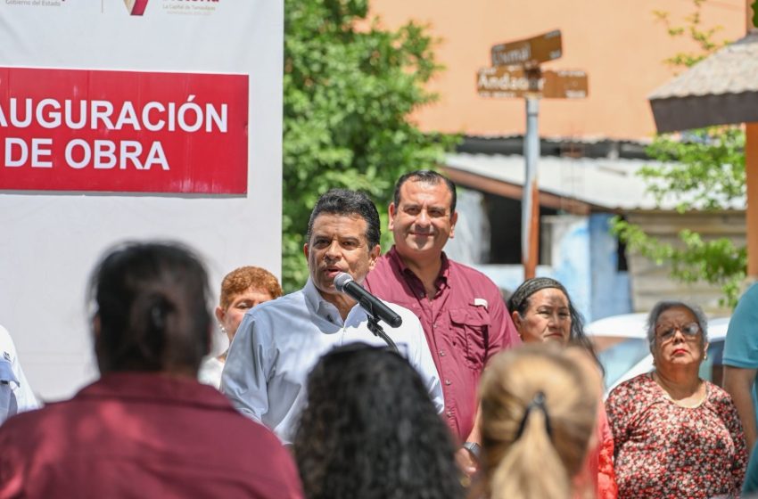 Entrega Municipio calle pavimentada en colonia México