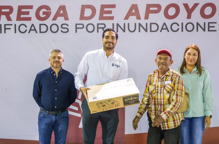 Entregó Alcalde Carlos Peña Ortiz ayuda humanitaria en Reynosa