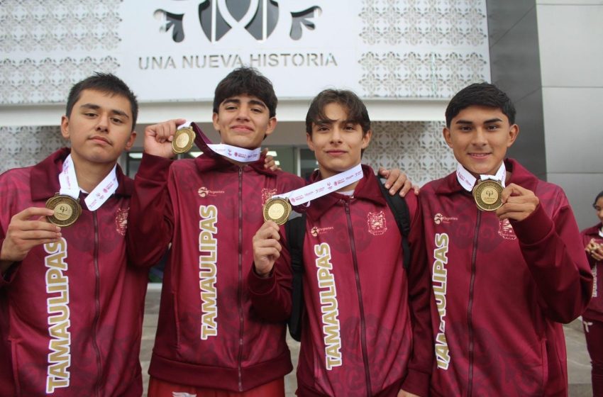 Jornada histórica para el atletismo de Tamaulipas; conquistan oro y récord nacional en relevo combinado