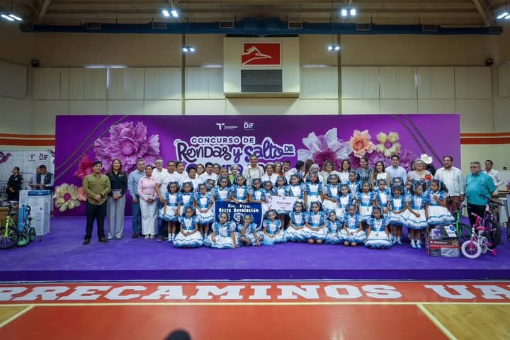  Escuela “Nueva Revolución” de Jaumave logran tercer lugar estatal en concurso de rondas infantiles