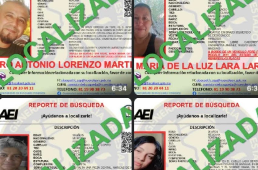Encuentran con vida a reynosenses desaparecidos en NL