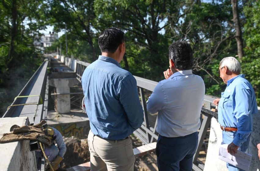 Puente peatonal del 13 Praxedis Balboa será más seguro.