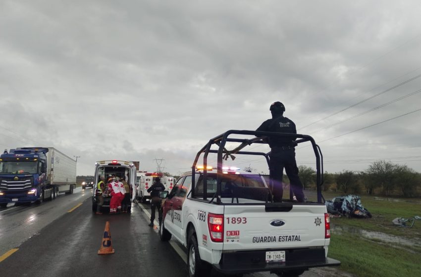 Guardia Estatal atiende accidente en la Carretera Federal 80