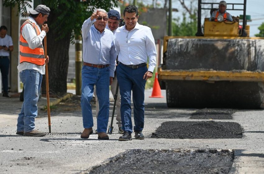 Aplicará Municipio más 3,500 m2 de asfalto en bacheo.