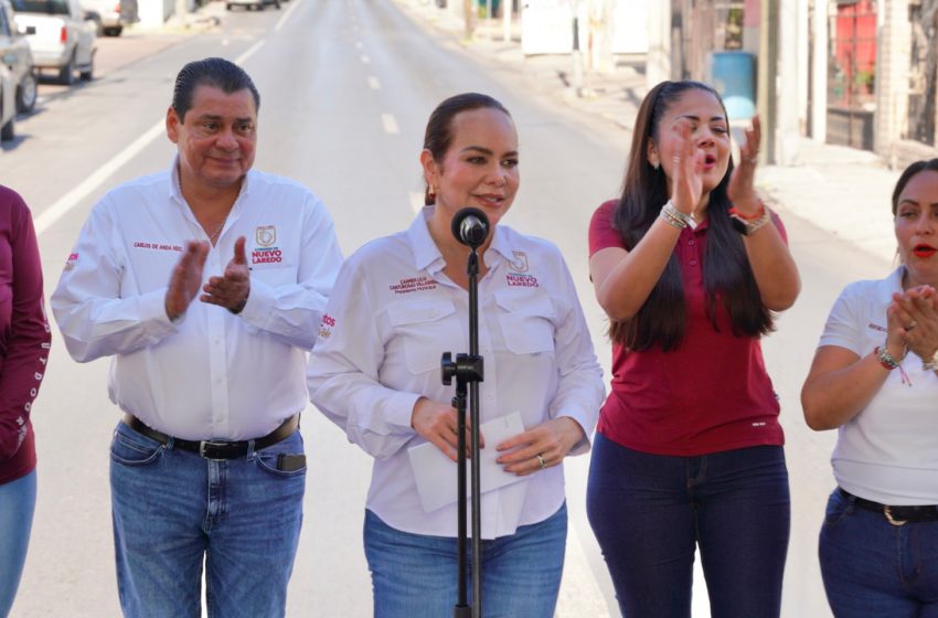  Carmen Lilia mejora las calles de Nuevo Laredo