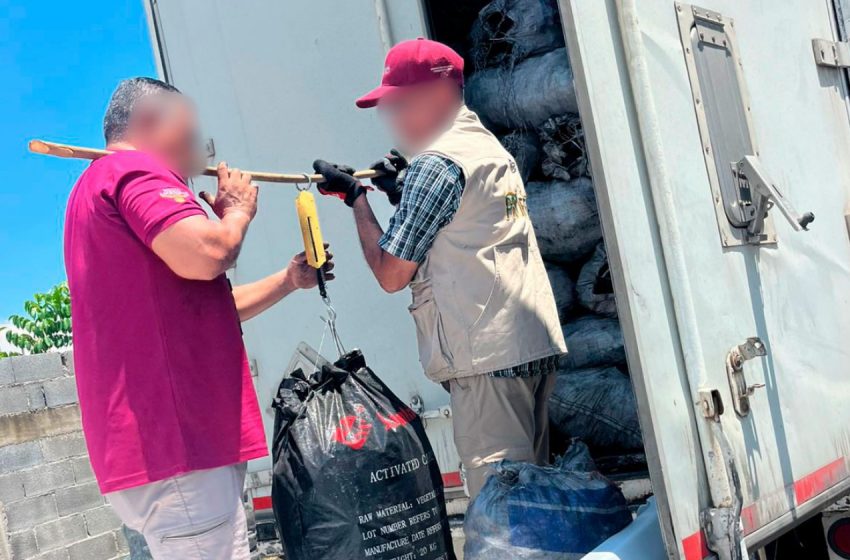 Decomisan 26 toneladas de carbón ilegal en Soto la Marina