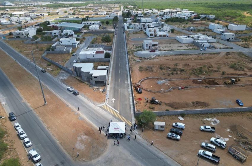 Carmen Lilia entrega más obra pública en N. Laredo