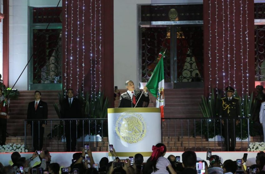  Da Américo Villarreal Grito de Independencia junto a miles de familias tamaulipecas
