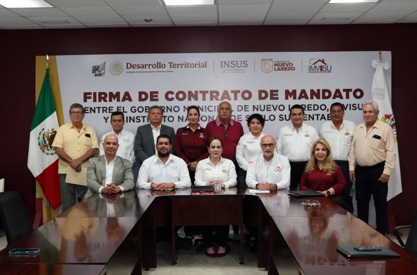  Se une Nuevo Laredo e INSUS para entregar escrituras a familias vulnerables