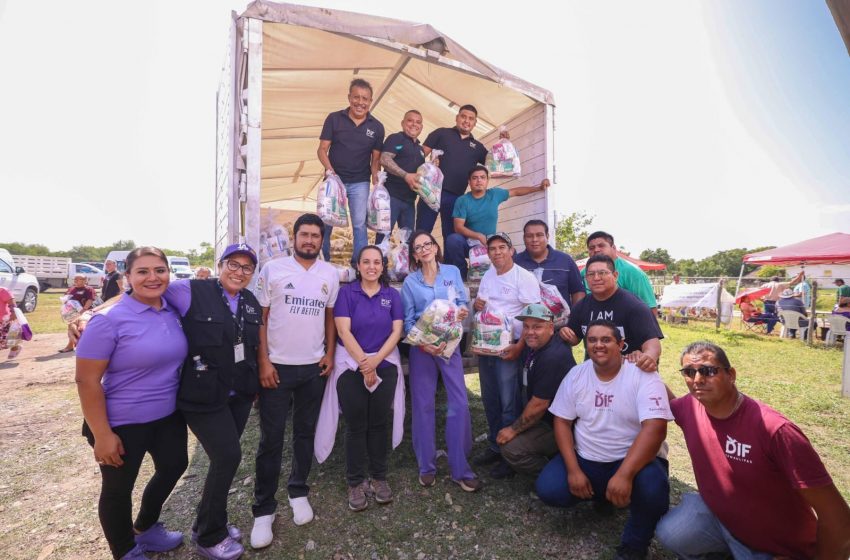 DIF Tamaulipas acerca servicios a familias de Casas con la brigada “Transformando Familias”