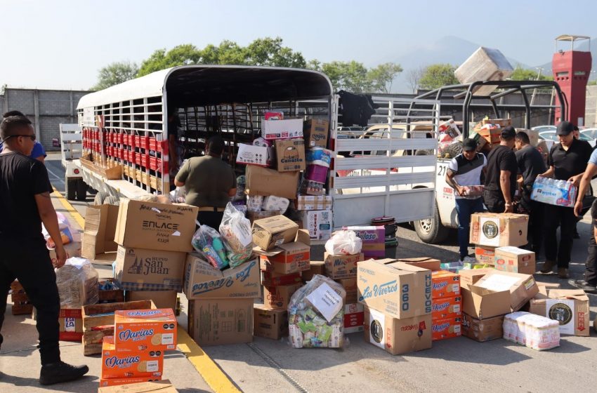 Envían más de 10 toneladas de comida a Veracruz