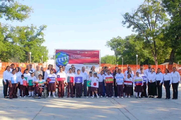 Jaumave conmemora el Día de las Naciones Unidas con acto cívico lleno de valores y unión
