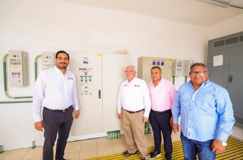 Supervisó Alcalde Carlos Peña Ortiz estaciones de bombeo de agua residual y potable en Riberas del Carmen