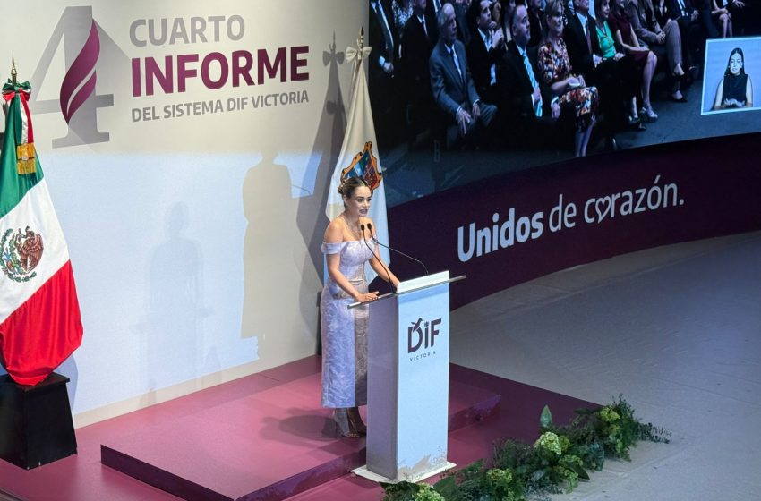 Rinde Lucy de Gattas su cuarto informe de actividades al frente del DIF Victoria