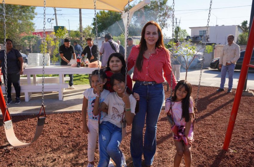 Carmen Lilia rescata espacios públicos de Nuevo Laredo