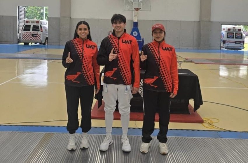 Estudiantes de la UAT conquistan el medallero en el nacional de Esgrima